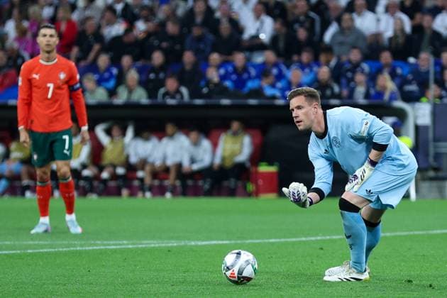 UEFA Nations League Finals 2025 Germany Halbfinale Deutschland - Portugal am 04.06.2025 in der Fußball Arena München in München Marc-Andre ter Stegen ( Deutschland )