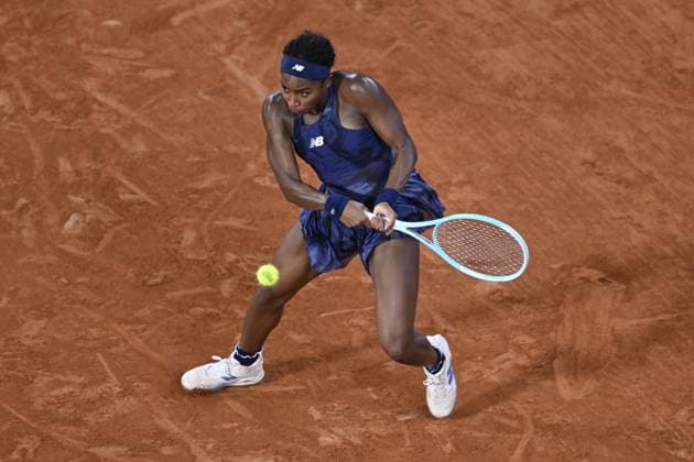 2025 Roland-Garros - Day 12 PARIS, FRANCE - JUNE 05: Coco Gauff of the United States plays against Lois Boisson of France during the Women s Singles Semifinal match on Day Twelve of the 2025 French Open at Roland Garros on June 05, 2025 in Paris, France. Burak Akbulut Anadolu Paris France. Editorial use only. Please get in touch for any other usage.  Copyright: x2025xAnadoluxBurakxAkbulutx