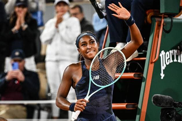 June 5, 2025, Paris, France, France: Coco GAUFF of United States celebrates his victory during the twelfth day of Roland-Garros 2025, French Open 2025, Grand Slam tennis tournament at Roland-Garros Stadium on June 05, 2025 in Paris, France. Paris France - ZUMAm308 20250605_zsp_m308_034 Copyright: xMatthieuxMirvillex