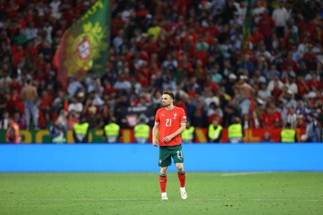 June 4, 2025, Munich, Bayern, Germany: DIOGO JOTA of Portugal in the UEFA Nations League 2024 semifinal between GERMANY and PORTUGAL at the Munich Football Arena in Munich, Germany Munich Germany - ZUMAc179 20250604_zep_c179_383 Copyright: xMickaelxChavetx