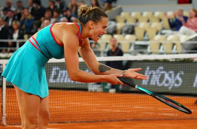 Aryna Sabalenka French Open Tennis, Day Twelve, Tennis, Roland Garros, Paris, France - 05 Jun 2025 EDITORIAL USE ONLY No use with unauthorised audio, video, data, fixture lists, club league logos or live services. Online in-match use limited to 120 images, no video emulation. No use in betting, games or single club league player publications. Copyright: xJavierxGarcia Shutterstockx 15337995cy