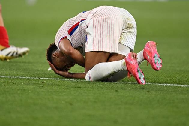 UEFA Nations League Semi-Final: Spain v France STUTTGART, GERMANY - JUNE 05: Desire Doue (24) of France in action during the UEFA Nations League 2025 semi-final match between Spain and France at the MHP Arena Stadium on June 5, 2025, Stuttgart, Germany. Halil Sagirkaya Anadolu Stuttgart Germany. Editorial use only. Please get in touch for any other usage.  Copyright: x2025xAnadoluxHalilxSagirkayax