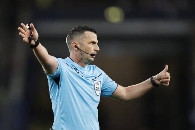 STUTTGART - referee Michael Oliver during the UEFA Nations League semifinal match Spain v. France at the Stuttgart Arena on June 5, 2025 in Stuttgart, Germany. ANP Hollandse Hoogte MAURICE VAN STEEN UEFA Nations League 2025 Semi-final 2024 25 xVIxANPxSportx xMauricexvanxSteenxIVx 529378509 originalFilename: 529378509.jpg