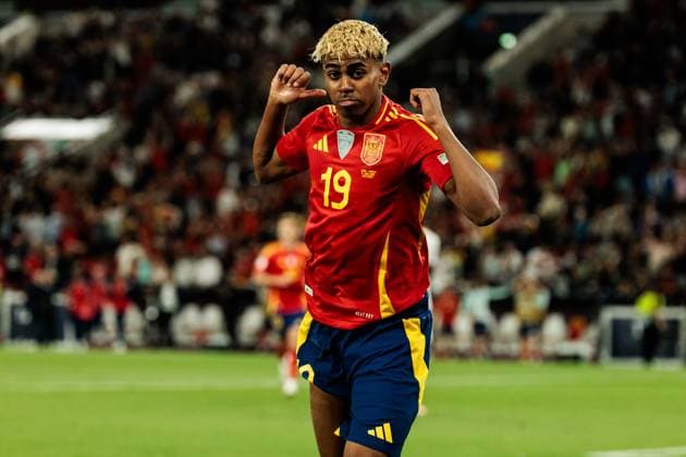 UEFA Nations League Finals: Spanien - Frankreich; 05.06.2025 Jubel zum 5:1 durch Lamine Yamal (Spanien, 19), Tor UEFA Nations League Finals: Halbfinale Spanien - Frankreich; Stuttgart, Arena Stuttgart am 05.06.2025 Copyright: xBEAUTIFULxSPORTS Wunderlx