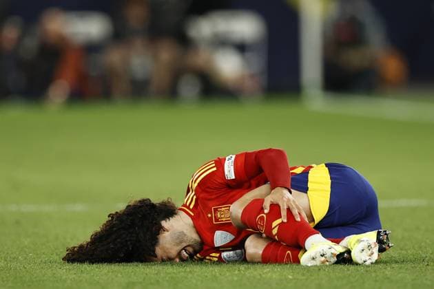 STUTTGART - Marc Cucurella of Spain during the UEFA Nations League semifinal match Spain v. France at the Stuttgart Arena on June 5, 2025 in Stuttgart, Germany. ANP Hollandse Hoogte MAURICE VAN STEEN UEFA Nations League 2025 Semi-final 2024 25 xVIxANPxSportx xMauricexvanxSteenxIVx 529381169 originalFilename: 529381169.jpg