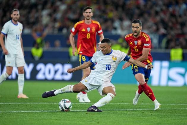 Kylian Mbappe (France) during the UEFA Nations League match between Spain and France at Mercedes-Benz Arena Stuttgart Germany on 05 June 2025. Stoccarda Mercedes-Benz Arena Stoccarda Germany Copyright: xPhotoxGoalxPix MatteoxCiambellix SP24-1209-064