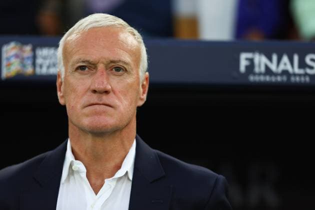 June 5, 2025, Stuttgart, Baden-Wurttemberg, Germany: Head coach DIDIER DESCHAMPS of France in the UEFA Nations League 2025 semifinal between SPAIN and FRANCE at the MHP Arena in Stuttgart, Germany Stuttgart Germany - ZUMAc179 20250605_zep_c179_072 Copyright: xMickaelxChavetx