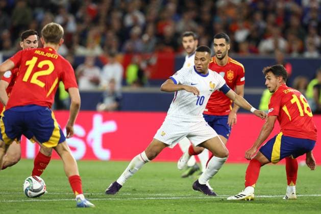 June 5, 2025, Stuttgart, Baden-Wurttemberg, Germany: KYLIAN MBAPPE of France in the UEFA Nations League 2025 semifinal between SPAIN and FRANCE at the MHP Arena in Stuttgart, Germany Stuttgart Germany - ZUMAc179 20250605_zep_c179_033 Copyright: xMickaelxChavetx