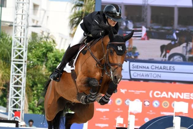 Sport Themen der Woche KW23 Sport Bilder des Tages Sport Bilder des Tages June 5, 2025, Cannes, France: Sienna Charles Rider competes during the 2025 Longines Global Champions League. Cannes France - ZUMAs197 20250605_aaa_s197_337 Copyright: xGianluigixJoriox