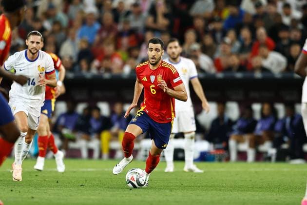 Mikel Merino (ESP), JUNE 5, 2025 - Football Soccer : UEFA Nations League Semi-finals match between Spain 5-4 France at the Stuttgart Arena in Stuttgart, Germany. Noxthirdxpartyxsales  (293789643)