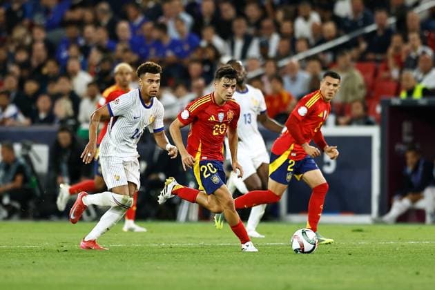Pedri (ESP), JUNE 5, 2025 - Football Soccer : UEFA Nations League Semi-finals match between Spain 5-4 France at the Stuttgart Arena in Stuttgart, Germany. Noxthirdxpartyxsales  (293789754)