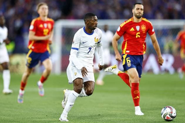 Ousmane Dembele (FRA), JUNE 5, 2025 - Football Soccer : UEFA Nations League Semi-finals match between Spain 5-4 France at the Stuttgart Arena in Stuttgart, Germany. Noxthirdxpartyxsales  (293790408)