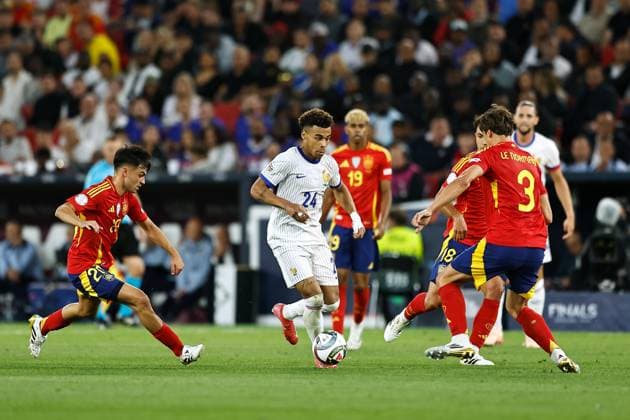 Desire Doue (FRA), JUNE 5, 2025 - Football Soccer : UEFA Nations League Semi-finals match between Spain 5-4 France at the Stuttgart Arena in Stuttgart, Germany. Noxthirdxpartyxsales  (293790624)