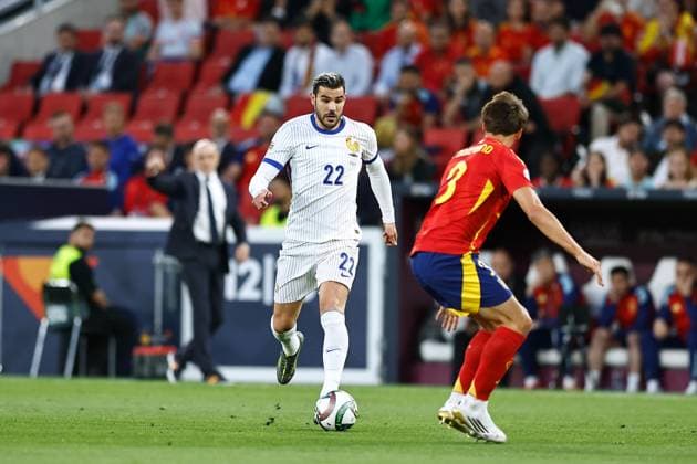 Theo Hernandez (FRA), JUNE 5, 2025 - Football Soccer : UEFA Nations League Semi-finals match between Spain 5-4 France at the Stuttgart Arena in Stuttgart, Germany. Noxthirdxpartyxsales  (293791189)