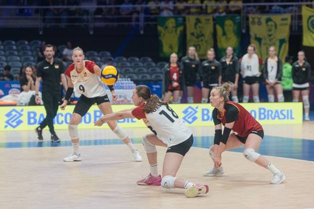 Germany vs Italy RIO DE JANEIRO, RJ - 05.06.2025: GERMANY VS ITALY - Italy& 39;s women& 39;s volleyball team wins in a tie break against Germany on the second day of the VNL, at Maracanazinho in Rio de Janeiro, RJ, this Thursday (05). (Photo: Letycia Miller Fotoarena) x2749649x  LetyciaxMiller