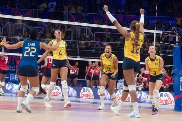 Brazil x United States RIO DE JANEIRO, RJ - 05.06.2025: BRAZIL X UNITED STATES - Brazil beats the United States 3-0 on the second day of VNL, at Maracanazinho in Rio de Janeiro, RJ, this Thursday (05). (Photo: Letycia Miller Fotoarena) x2749722x  LetyciaxMiller