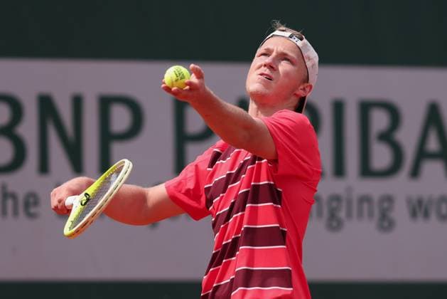 Max Schoenhaus (GER), Jungen Einzel, Boys Singles Tennis - French Open 2025 - Roland Garros - Paris - - France - 6 June 2025. Copyright: xJuergenxHasenkopfx