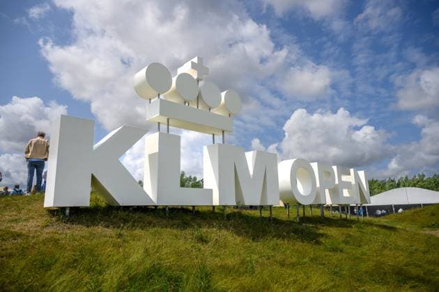 BADHOEVEDORP, 06-06-2025, The International, KLM Open sign at the KLM Open 2025 - Day 2. KLM Open 2025 - Day 2  x29637647x Copyright: