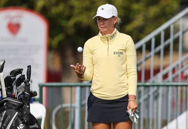 LPGA, Golf Damen 2025: ShopRite LPGA Classic Presented By Acer JUN 06 June 06, 2025: Lauren Cartilage of the United States waits her turn on the first tee during the ShopRite LPGA Classic Presented by Acer in Galloway, NJ. Mike Langish CSM (Credit Image: Ã‚Â Mike Langish Cal Media) (Credit Image: Ã‚Â Mike Langish Cal Sport Media) (Credit Image: Â Mike Langish Cal Sport Media) Galloway New Jersey United States of America EDITORIAL USE ONLY Copyright: xx ZUMA-20250606_zma_c04_001.jpg MikexLangishx csmphotothree390146