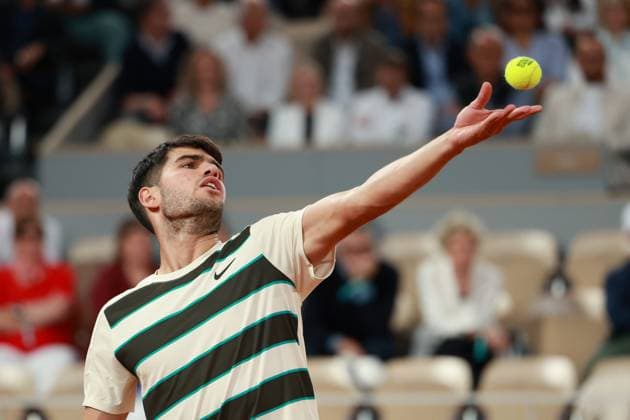 Carlos Alcaraz (ESP) Tennis - French Open 2025 - Roland Garros - Paris - - France - 6 June 2025. Copyright: xJuergenxHasenkopfx