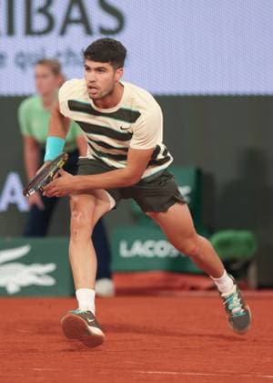 Carlos Alcaraz Tennis - French Open 2025 - Roland Garros - Paris - - France - 6 June 2025. Copyright: xJuergenxHasenkopfx