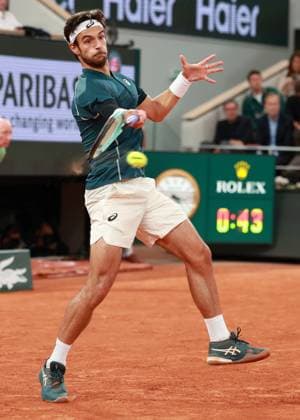 Lorenzo Musetti (ITA) Tennis - French Open 2025 - Roland Garros - Paris - - France - 6 June 2025. Copyright: xJuergenxHasenkopfx