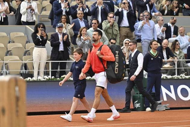 Tennis : Roland Garros 2025 - ITF - Tennis - Roland Garros 2025 - ITF - 1 2 finale Novak Djokovic - Serbie - Yannick Sinner - Italie France  Copyright: xChryslenexCaillaud Psnewzx