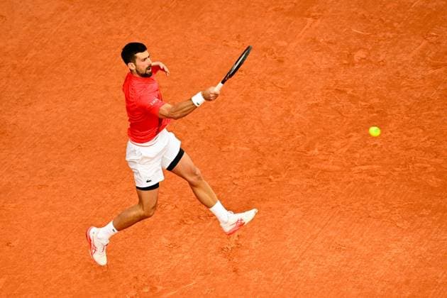 TENNIS : Roland Garros 2025 - Internationaux de France - 06 06 2025 Novak Djokovic ( Serbia ) during the 2025 French Open at Roland Garros on Juin 06 , 2025 in Paris, France. ( Photo Dante Badano PSNewz ) - ParisFrance  Copyright: xx
