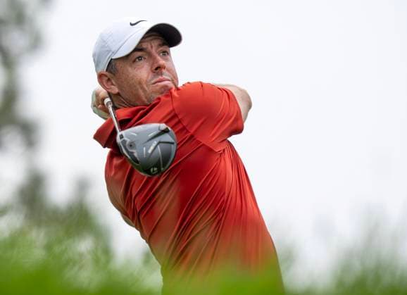 June 6, 2025, Caledon, On, Canada: RORY MCILROY of Northern Ireland watches his drive on hole 3 in the second round of the RBC Canadian Open golf tournament in Caledon. Golf 2025: Canadian Open: Second Round  - ZUMAc35_ 20250606_zaf_c35_103 Copyright: xFrankxGunnx