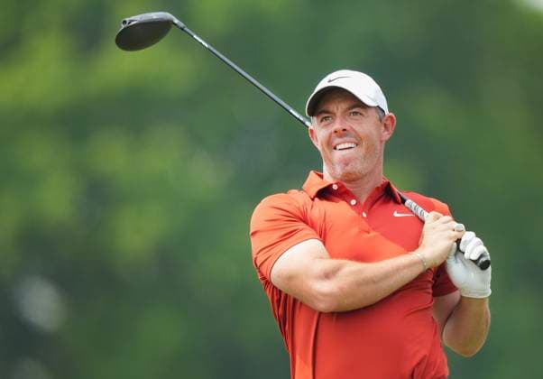 June 6, 2025, Caledon, Ontario, Canada: RORY MCILROY tees off on the fifth hole during second round of the RBC Canadian Open golf tournament in Caledon, Ontario. Golf 2025: Canadian Open: Second Round  - ZUMAc35_ 20250606_zaf_c35_134 Copyright: xNathanxDenettex