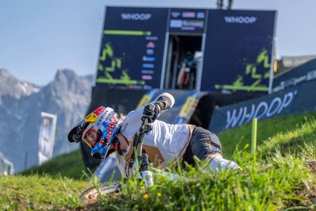 MOUNTAINBIKE - UCI MTB World Series LEOGANG,AUSTRIA,07.JUN.25 - CYCLING, MOUNTAIN BIKE - UCI Mountainbike World Cup, downhill. Image shows Valentina Hoell (AUT).  GEPAxpictures xWolfgangxKofler