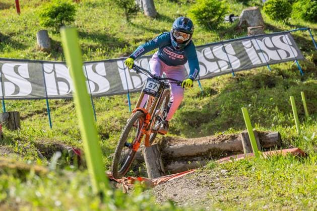 MOUNTAINBIKE - UCI MTB World Series LEOGANG,AUSTRIA,07.JUN.25 - CYCLING, MOUNTAIN BIKE - UCI Mountainbike World Cup, downhill. Image shows George Ethan Craik (GBR).  GEPAxpictures xWolfgangxKofler