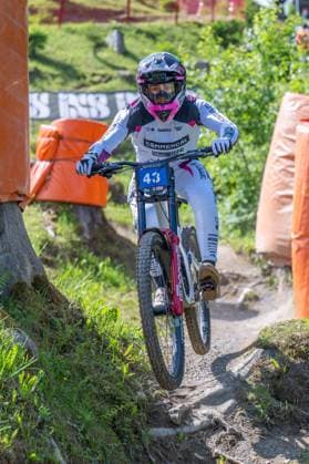 MOUNTAINBIKE - UCI MTB World Series LEOGANG,AUSTRIA,07.JUN.25 - CYCLING, MOUNTAIN BIKE - UCI Mountainbike World Cup, downhill. Image shows Dylan Maples (USA).  GEPAxpictures xWolfgangxKofler