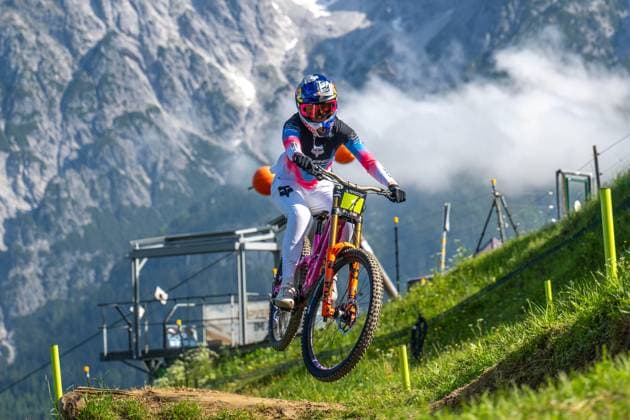 MOUNTAINBIKE - UCI MTB World Series LEOGANG,AUSTRIA,07.JUN.25 - CYCLING, MOUNTAIN BIKE - UCI Mountainbike World Cup, downhill. Image shows Tahnee Seagrave (GBR).  GEPAxpictures xWolfgangxKofler
