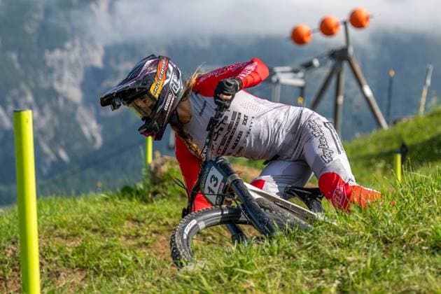 MOUNTAINBIKE - UCI MTB World Series LEOGANG,AUSTRIA,07.JUN.25 - CYCLING, MOUNTAIN BIKE - UCI Mountainbike World Cup, downhill. Image shows Louise Anna Ferguson (GBR).  GEPAxpictures xWolfgangxKofler
