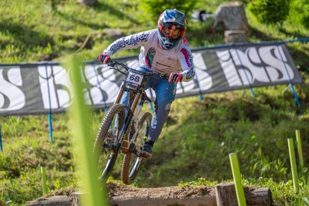 MOUNTAINBIKE - UCI MTB World Series LEOGANG,AUSTRIA,07.JUN.25 - CYCLING, MOUNTAIN BIKE - UCI Mountainbike World Cup, downhill. Image shows Pedro Burns Contreras (CHI).  GEPAxpictures xWolfgangxKofler