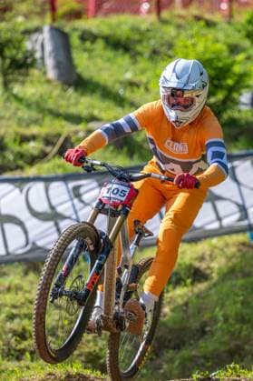 MOUNTAINBIKE - UCI MTB World Series LEOGANG,AUSTRIA,07.JUN.25 - CYCLING, MOUNTAIN BIKE - UCI Mountainbike World Cup, downhill. Image shows Simon Maurer (GBR).  GEPAxpictures xWolfgangxKofler