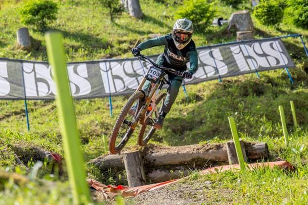 MOUNTAINBIKE - UCI MTB World Series LEOGANG,AUSTRIA,07.JUN.25 - CYCLING, MOUNTAIN BIKE - UCI Mountainbike World Cup, downhill. Image shows Taylor Vernon (GBR).  GEPAxpictures xWolfgangxKofler