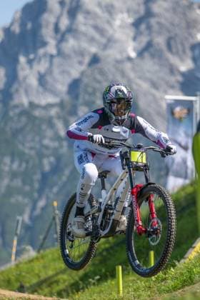 MOUNTAINBIKE - UCI MTB World Series LEOGANG,AUSTRIA,07.JUN.25 - CYCLING, MOUNTAIN BIKE - UCI Mountainbike World Cup, downhill. Image shows Amaury Pierron (FRA).  GEPAxpictures xWolfgangxKofler