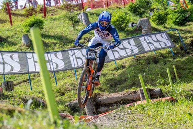 MOUNTAINBIKE - UCI MTB World Series LEOGANG,AUSTRIA,07.JUN.25 - CYCLING, MOUNTAIN BIKE - UCI Mountainbike World Cup, downhill. Image shows Ryan Griffith (CAN).  GEPAxpictures xWolfgangxKofler