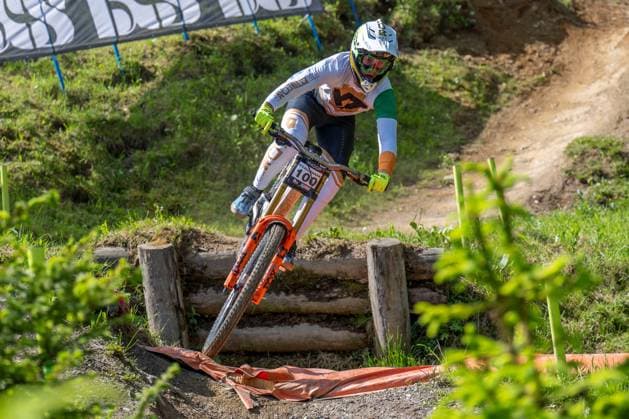 MOUNTAINBIKE - UCI MTB World Series LEOGANG,AUSTRIA,07.JUN.25 - CYCLING, MOUNTAIN BIKE - UCI Mountainbike World Cup, downhill. Image shows Oisin O Callaghan (IRL).  GEPAxpictures xWolfgangxKofler