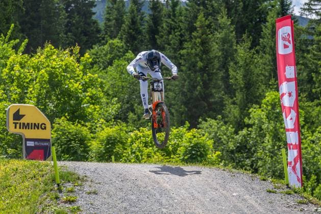 MOUNTAINBIKE - UCI MTB World Series LEOGANG,AUSTRIA,07.JUN.25 - CYCLING, MOUNTAIN BIKE - UCI Mountainbike World Cup, downhill. Image shows Andreas Kolb (AUT).  GEPAxpictures xWolfgangxKofler