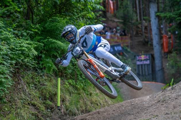 MOUNTAINBIKE - UCI MTB World Series LEOGANG,AUSTRIA,07.JUN.25 - CYCLING, MOUNTAIN BIKE - UCI Mountainbike World Cup, downhill. Image shows Andreas Kolb (AUT).  GEPAxpictures xWolfgangxKofler