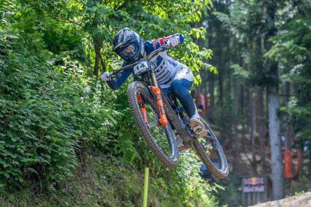 MOUNTAINBIKE - UCI MTB World Series LEOGANG,AUSTRIA,07.JUN.25 - CYCLING, MOUNTAIN BIKE - UCI Mountainbike World Cup, downhill. Image shows Jenna Hastings (NZL).  GEPAxpictures xWolfgangxKofler