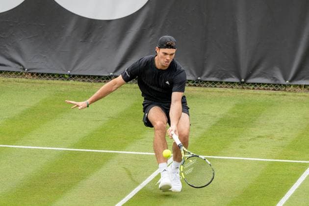 Schlag am Netzt von Maximilian Marterer, Maximilian Marterer vs. Pierre-Hugues Herbert, Tennis, Boss-Open, Qualifikation, 07.06.2025, Maximilian Marterer vs. Pierre-Hugues Herbert, Tennis, Boss-Open, Qualifikation, 07.06.2025, Stuttgart Copyright: xEibner-Pressefoto EdwardxCheungx EP_ECG