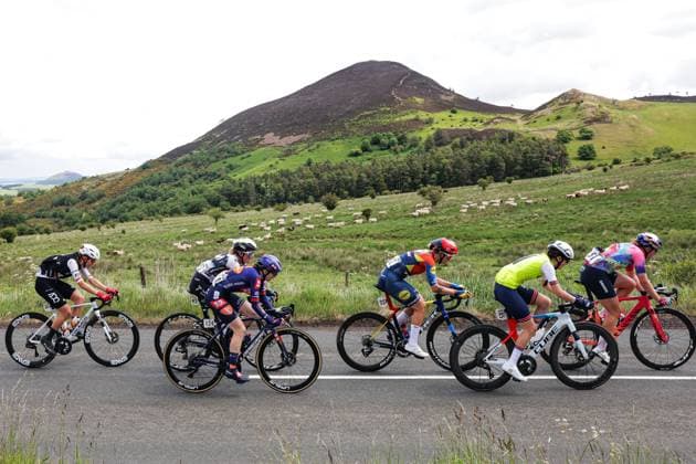 2025 Lloyds Tour of Britain Women Picture by Alex Whitehead SWpix.com - 07 06 2025 - Cycling - UCI Women s World Tour - 2025 Lloyds Tour of Britain Women - Stage 3: The Scottish Borders Stage, Kelso - Ella Maclean-Howell (Great Britain), Emma Norsgaard (Lidl - Trek), Josie Nelson (Team Picnic PostNL) Copyright: x xSWpix.comx(t axPhotographyxHubxLtd)xAlexxWhitehead SWpix.comx SWP-2945-0333