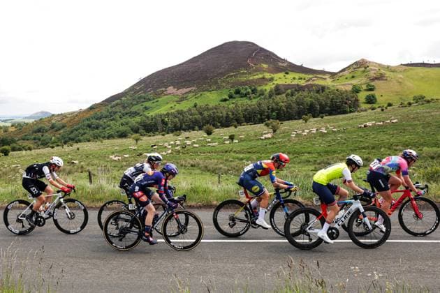 2025 Lloyds Tour of Britain Women Picture by Alex Whitehead SWpix.com - 07 06 2025 - Cycling - UCI Women s World Tour - 2025 Lloyds Tour of Britain Women - Stage 3: The Scottish Borders Stage, Kelso - Ella Maclean-Howell (Great Britain), Emma Norsgaard (Lidl - Trek), Josie Nelson (Team Picnic PostNL) Copyright: x xSWpix.comx(t axPhotographyxHubxLtd)xAlexxWhitehead SWpix.comx SWP-2945-0336