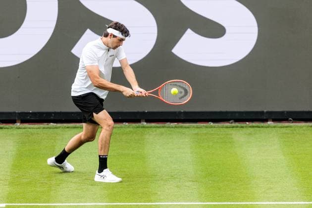 BOSS OPEN ATP250; 07.06.2025 Taylor Fritz (USA) trainiert, Training BOSS OPEN ATP250; Stuttgart, Tennisclub Weissenhof am 07.06.2025 Copyright: xBEAUTIFULxSPORTS Wunderlx