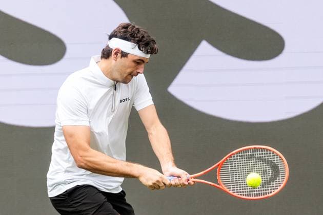 BOSS OPEN ATP250; 07.06.2025 Taylor Fritz (USA) trainiert, Training BOSS OPEN ATP250; Stuttgart, Tennisclub Weissenhof am 07.06.2025 Copyright: xBEAUTIFULxSPORTS Wunderlx