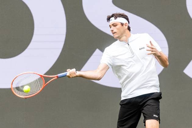 BOSS OPEN ATP250; 07.06.2025 Taylor Fritz (USA) trainiert, Training BOSS OPEN ATP250; Stuttgart, Tennisclub Weissenhof am 07.06.2025 Copyright: xBEAUTIFULxSPORTS Wunderlx